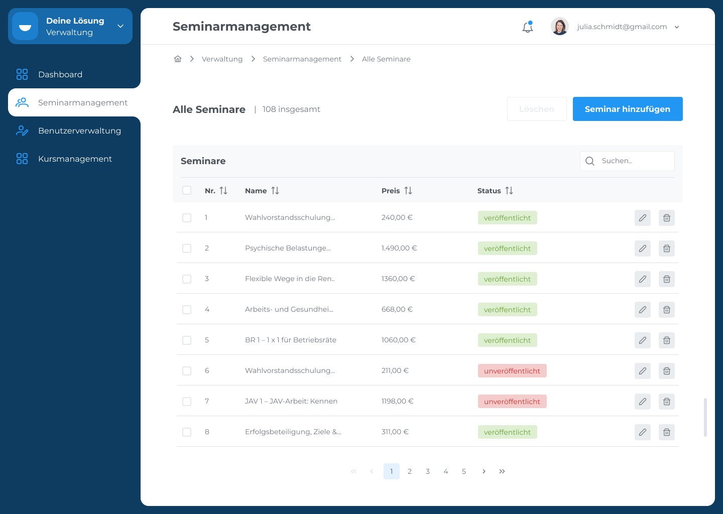 SEMINAR – backend